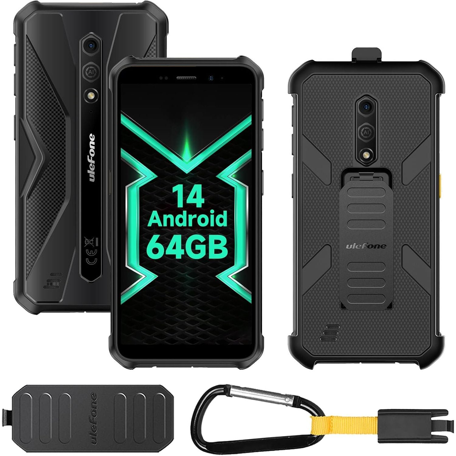 Buy Gadcet Dagenham,Ulefone Armor X12 Pro Rugged Smartphone, Upto 6GB RAM, 32GB ROM Black - Unlocked - Gadcet UK | UK | London | Scotland | Wales| Near Me | Cheap | Pay In 3 | Mobile Phone